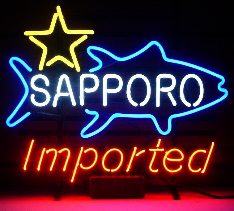 Sapporo Imported Tuna Fish Neon Sign